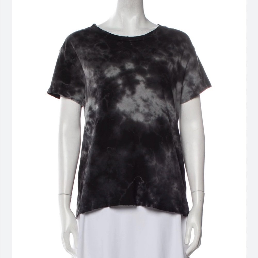 NWOT Nili Lotan Black and Gray Short Sleeve Tee